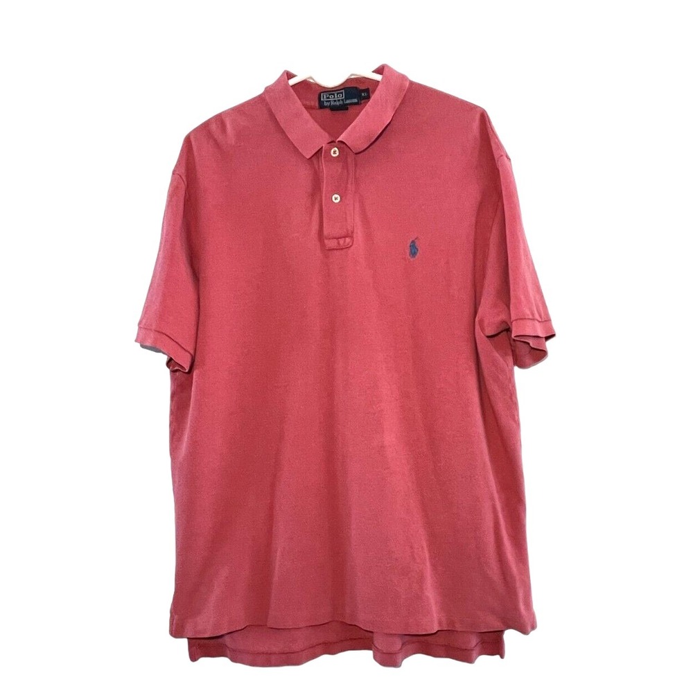 Polo by Ralph Lauren Men's Short Sleeve Polo Golf Shirt XL Salmon